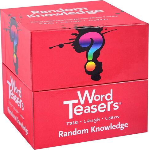 ? WORD TEASERS Random Knowledge Trivia Cards - Fun Trivia Game for Family, Kids, Parties & Travel - 150 Trivia Questions & Conversation Starters in Kuwait