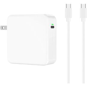 شاحن LSY 61 واط، متوافق مع شاحن MacBook Pro، لاستبدال MacBook Pro16 و15 و14 و13 وMacBook 12 بوصة، وMacBook Air 13 بوصة، وiPad Pro وأجهزة شاحن واجهة USB C الأخرى