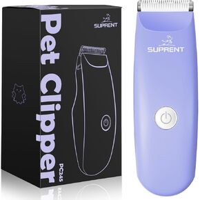SUPRENT Cat Grooming Clippers for Matted Hair, Low Noise Hair Trimmer Kit for Long Fur, Waterproof Portable USB Rechargeable Professional Pet Grooming Supplies Tools Cordless Shaver for Small Dog Pets
