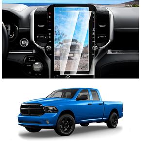 FIILINES Screen Protector for 2019-2025 Dodge Ram 1500 2500 3500 TRX Rebel Laramie Limited Uconnect, 12 inch Touchscreen 9H Tempered Glass Screen Protector Anti-Glare Shatterproof 2 Pack