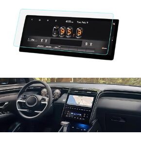 LUWU 4 قطع لعام 2025 2024 Hyundai Palisade واقي الشاشة Palisade Accessories Palisade Calligraphy Screen Protector Palisade الصف الخلفي حامي شاشة المناخ PET البلاستيك شاشة تعمل باللمس فيلم واقية