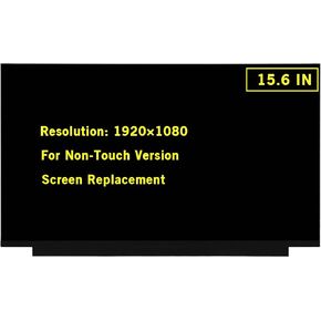 15.6" New Screen Replacement for NT156FHM-N61 NT156FHM-N61 V8.0 NT156FHM-N62 V8.1 B156HTN06.1 TV156FHM-NH1 N156HGA-EA3 FHD 1920x1080 30Pin LED LCD Display Screen Panel