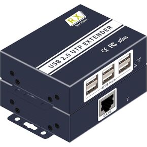 USB Extender Over ethernet cat5e cat6/7 up to 492FT/150m，6 Port UBS2.0,USB ethernet Extender Over rj45 IP Gigabit Switch ethernet Extender. No Driver,Supports All Operating System, Keyboard and Mouse