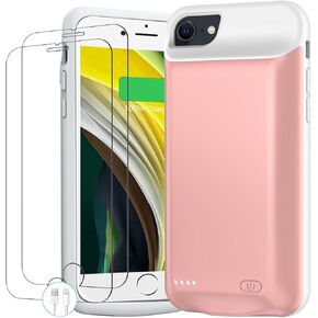 Battery Case for iPhone 6/ 6s/ 7/8 / SE 2020/SE 3, 10000mAh Portable Protective Charging Case Compatible with iPhone 6/ 6s/ 7/8 /SE 2020/SE 3 (4.7 inch) Battery Pack Charger Case with Carplay (Black)