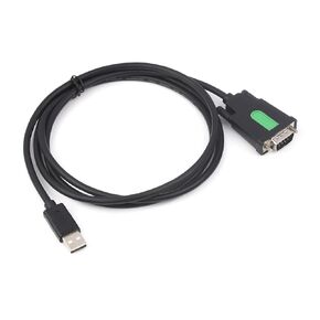 Waveshare Industrial USB to RS232 Adapter with Original FT232RL FTDI Chip, USB Type A to RS232 Male DB9 (9 Pin) Serial Converter Cable for Cashier Register, Modem, Scanner, Digital Cameras，Length 1.5m