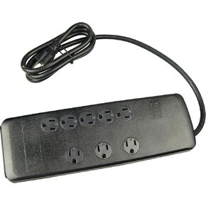 Woods 41618 Surge Protector with Resettable Safety Overload Feature, 8 Outlets, 3540J of Protection, 6 Foot Cord, Black