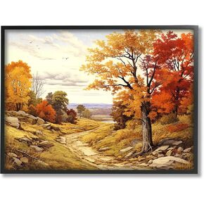 Stupell Industries Classic Fall Foliage Path Framed Giclee Art by Lil' Rue