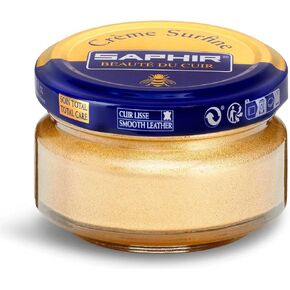 Saphir Shoe Cream Beaute du Cuir Creme Surfine 50ml Glass jar (Light Tobacco Brown)