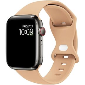 Sport Band Compatible with Apple Watch Bands 38mm 40mm 41mm 42mm 44mm 45mm 49mm,Soft Silicone Strap Compatible for Apple Watch Series 9 Ultra 8 7 6 5 4 3 2 1 SE Men Women 38/40/41MM