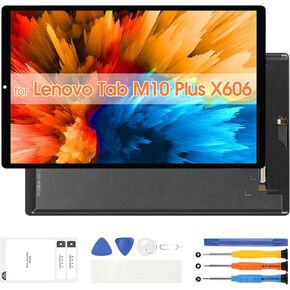 TB-X606 LCD Display for Lenovo Tab M10 Plus Screen Replacement, LCD Screen Replacement Kits for Lenovo Tab M10 Plus TB-X606 TB-X606F 10.3 inch Touch Screen Digitizer Full Assembly with Repair Kit
