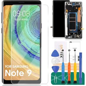 OLED for Samsung Galaxy Note 9 Screen Replacement for Samsung Galaxy N960 LCD Screen SM-N960F,SM-N960U,SM-N960N Touch Display Digitizer Assembly Repair Parts with Frame Black(with FingerPrint)