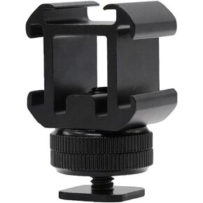 Cold Shoe Mount,Cold Shoe Adapter,Cold Shoe Mount Adapter,Camera Shoe Mount - 3 Shoe Mount Extension,Camera Flash Accessories,Bracket for Led Lights,Microphones,Monitors,Audio Recorder,Video Camera