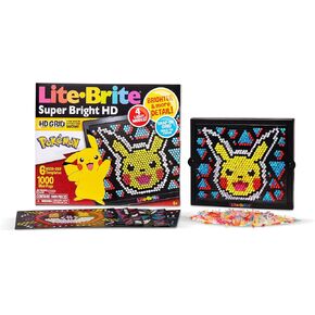 Lite Brite Super Bright HD, Barbie Edition - Creative Retro Light-Up Screen – Educational Play for Children, Enhances Creativity, Gift for Girls and Boys Ages 6+