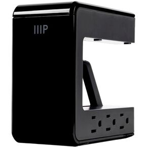 Monoprice Desk Mount C-Shaped Surge Protector, 6 Outlets with 2 USB Type-A and 1 USB Type-C Charging Ports - Workstream Collection