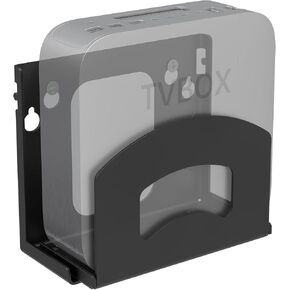 حامل صندوق الكابل، حامل تثبيت على الحائط قابل للتعديل للأجهزة الصغيرة والضيقة مثل صناديق الكابلات ومشغلات DVD وأجهزة المودم وأجهزة بث الوسائط ومشغلات الوسائط الأخرى in Kuwait