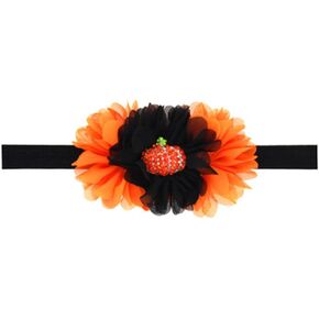 Baby Girl Toddler Halloween Pumpkin Hair Band Infant Hair Band Accessories (A)