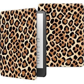 Case for 6.8" Kindle Paperwhite (11th Generation-2021) and Kindle Paperwhite Signature Edition, Multiple Angle, PU Leather Slim Folio Stand Smart Cover with Auto Wake/Sleep, Skull on Book