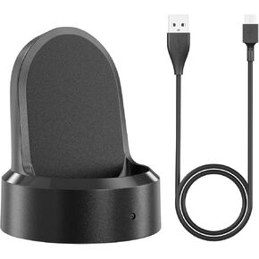 Vanjua Charger Cable for Samsung Gear S3 Watch Charger, Wireless Replacement Charging Cable Dock Stand Compatible with Samsung Gear Sport/Gear S2 / Gear S3 Classic/Frontier Smartwatch (Black)