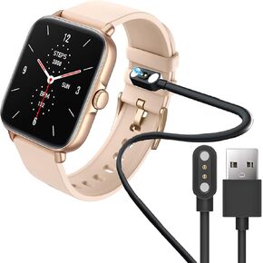 Compatible with BANLVS Smart Watch Charger, Magnetic USB Charging Cable Replacement Charger Cable Compatible with Smaiit Y22 Watch/BANLVS Y22 Smart Watch/A-TGTGA Y22 Watch (Black)