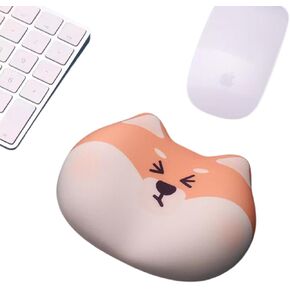 Cute Mouse Wrist Rest, Keyboard Wrist Rest, Ergonomic Support, Easy Typing and Relieve Wrist Pain, Perfect for Gaming, Computer, Office, Laptop,Cute Corgi