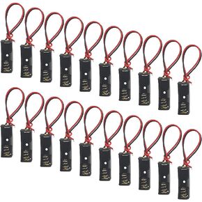 WMYCONGCONG 20 PCS A23 Battery Holder 12V 23A Battery Holder with Wire Leads 1x23A Battery Case Holder Box