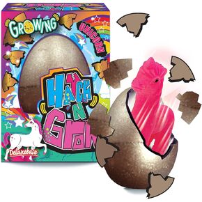 Hatch n Grow Mini Frog from Deluxebase. Small 2.5" Hatching Egg with Growing Frog Toy. Water Activated Surprise Egg Transforming Toy for Kids. Great Small Animal Toys for Party Favors.