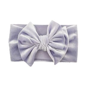 Katutude Baby Girl Headbands - Soft Baby Headbands with Bows, Velvet Elastic Hair Band Super Soft Stretchy Wide Headbands for Newborn Infant Toddlers Kids, 18cm x 10cm / Red