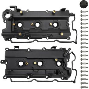 HILGE Upgrade Aluminum Valve Covers Compatible with Nissan Maxima Altima Murano 3.5L 2002-2009 Infiniti I35 3.5L 2002-2004 Replace 13264-8J113