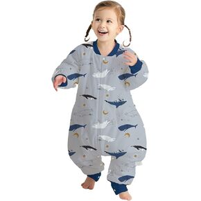 I love D&M Baby Toddler Sleep Blanket with Legs Cozy 2.5 TOG Wearable Blanket Sleep Sack with Zipper Pink Dinosaur Excavator (CC5T)