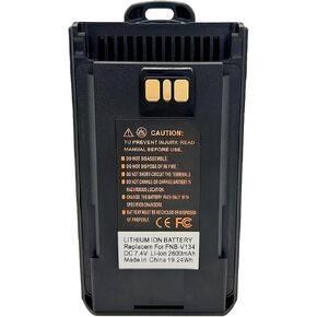 FNB-V134 2600mAh Battery Replacement for VX-450 VX-454 VX-261 EVX-261 VX-264 VX-451 EVX-530 EVX-539 EVX-531 EVX-534 VX-260 VX-459 Portable Radio with Belt Clip