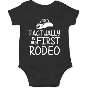 CBTwear This Is My First Rodeo - Baby Clothes - Funny Newborn Bodysuit Outfits for Boys and Girls