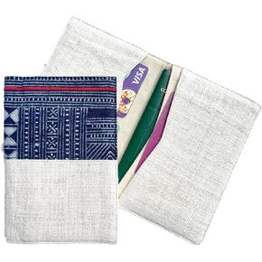 GIGGLEHANDMDE Passport covers, handmade passport cover (Full of hand-painted brocade motifs)