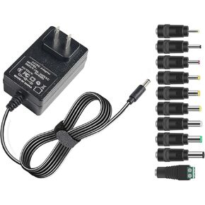 26V 1A Power Supply Charger Cable (Input AC 100V-240V, Output DC 26 Volt 1 Amp 26 Watt) Adapter Transformer Converter DC 5.5mm x 2.1mm / 5.5mm x 2.5mm -6.6FT