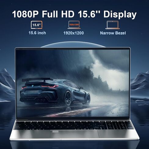 2024 Newset 15.6 بوصة كمبيوتر محمول Windows 11، قناة مزدوجة 32 جيجابايت ذاكرة الوصول العشوائي 512 جيجابايت SSD، معالج Intel رباعي النواة 2.9 جيجا هرتز، كمبيوتر محمول مع شاشة IPS FHD 1080 بكسل، كاميرا ويب، HDMI، واي فاي، بلوتوث، بطاقة TF in Saudi Arabia