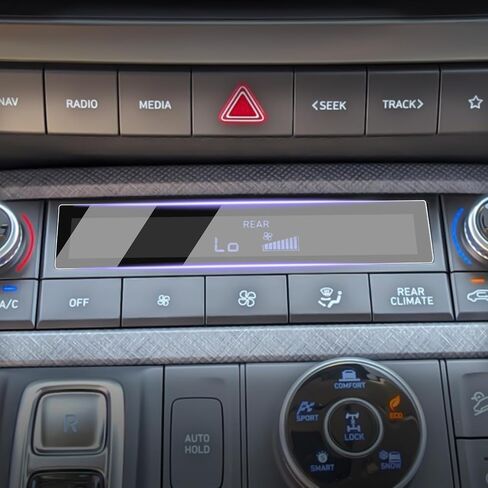 LUWU 4 قطع لعام 2025 2024 Hyundai Palisade واقي الشاشة Palisade Accessories Palisade Calligraphy Screen Protector Palisade الصف الخلفي حامي شاشة المناخ PET البلاستيك شاشة تعمل باللمس فيلم واقية in Saudi Arabia