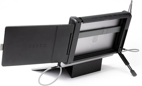 Xebec Tri-Screen 2 + AirStand Bundle: موسع شاشة الكمبيوتر المحمول الثلاثي الشاشات الأصلي | شاشة سفر 10.1 بوصة للكمبيوتر المحمول | موسع شاشة محمول بدقة FullHD، متوافق مع أجهزة Mac PC Chrome in Kuwait