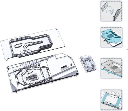 وحدة تبريد مياه نحاسية GPU لألعاب EVGA RTX3090 FTW3 Ultra، لألعاب EVGA RTX3080 FTW3 Ultra، لـ EVGA RTX3080Ti FTW3 Ultra (مع لوحة خلفية) in Kuwait