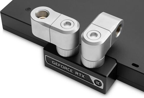 EKWB EK-Quantum Torque Double Rotary Offset 28 Fitting، ساتان تيتانيوم in Kuwait