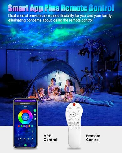 Astronaut Galaxy Projector, Star Projector with 9 Color Night Light Rocket, Bluetooth Speaker&15 White Noise&Timer Starry Nebula Light Projector for Bedroom, Kids Gift, Room Decor in Saudi Arabia