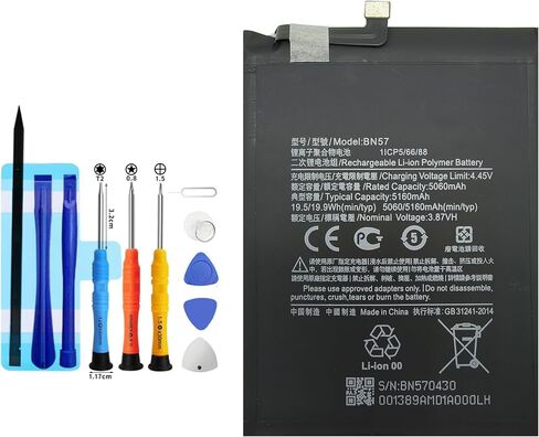 BN57 Replacement Battery for Xiaomi Poco X3 NFC M2007J20CG M2007J20CT，Rechargeable 0 Cycle Battery Compatible with Xiaomi Poco X3 NFC M2007J20CG M2007J20CT with Repair Tool Kits in Saudi Arabia