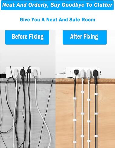100Pcs 8mm Cable Clips with Nails, Flat Ethernet Cable Wall Clips, LAN Network Cable Tacks, Coax & Speaker Wire Clips, Internet Computer Patch Cord Clips for Cat5/Cat5e/Cat6/Cat6a/Cat7/Cat8 RJ45 Cable in Kuwait