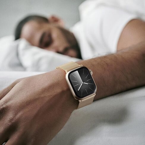 Easuny Magnetic Metal Loop Compatible with Apple Watch Band 40mm 41mm 38mm 42mm 44mm 45mm 49 mm for Women Men, Stainless Steel Dressy Mesh Strap for IWatch Series 9 8 7 6 5 4 3 2 1 SE Ultra in Kuwait