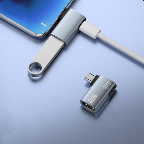 2 حزمة استبدال محول OTG لتوسيع ذاكرة Fire Stick Firestick محول المضيف المعدني OTG مع الطاقة المتوافقة مع Samsung Galaxy LG Phone Tablet Micro USB in Saudi Arabia