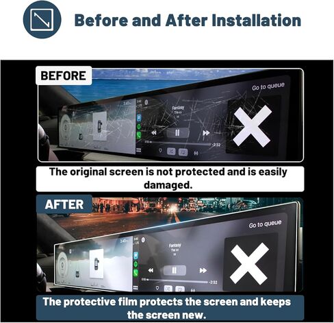 واقي شاشة Ruiya 2025 GV80، لملحقات Genesis GV80 2025 GV80 شاشة لمس بلاستيكية لأفلام النانو متوافقة مع 2025 Genesis GV80 (6 قطع/مجموعات) in Kuwait