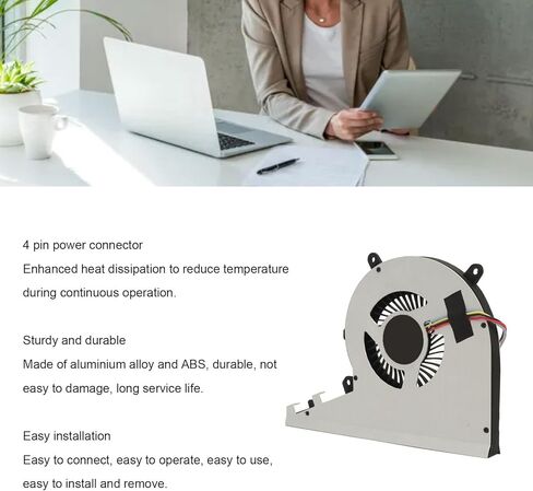 مروحة تبريد وحدة المعالجة المركزية للكمبيوتر المحمول HP Envy 17 AE 17T AE 17 AE100 17T AE100 17 AE143NG 17M AE111DX Touch 925461 001 925478 001، استبدال مبرد وحدة المعالجة المركزية 4 Pin in Saudi Arabia