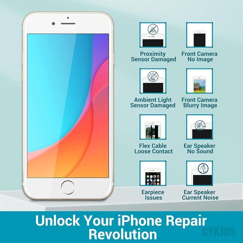 for iPhone 7 Ear Speaker Replacement Kit OEM with 7MP Facing Front Camera + Front Earpiece Module with Proximity Sensor Microphone Flex Part Ambient Light Fix Repair Tools A1660 A1778 A1779 in Kuwait