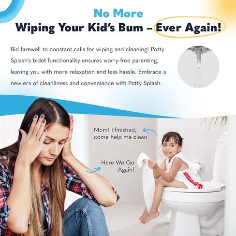 2 in 1 Potty Seat and Child Bidet, Easy to Assemble, Teaches Bathroom Indpendence and Adored by Children in Saudi Arabia