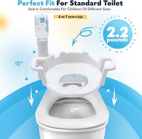2 in 1 Potty Seat and Child Bidet, Easy to Assemble, Teaches Bathroom Indpendence and Adored by Children in Saudi Arabia