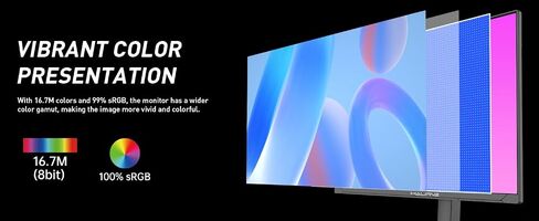 شاشة ألعاب 27 بوصة FHD 1920x1080 360 هرتز - HDMI x2، DP x2، تتضمن كابل DP، إضاءة RGB، 0.5 مللي ثانية، إمكانية ضبط الارتفاع - أسود، مكبرات صوت مدمجة (HG2736F) in Saudi Arabia