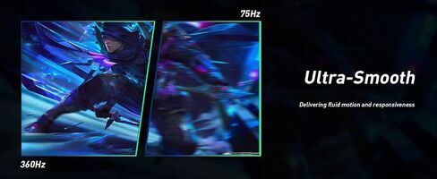 شاشة ألعاب 27 بوصة FHD 1920x1080 360 هرتز - HDMI x2، DP x2، تتضمن كابل DP، إضاءة RGB، 0.5 مللي ثانية، إمكانية ضبط الارتفاع - أسود، مكبرات صوت مدمجة (HG2736F) in Saudi Arabia